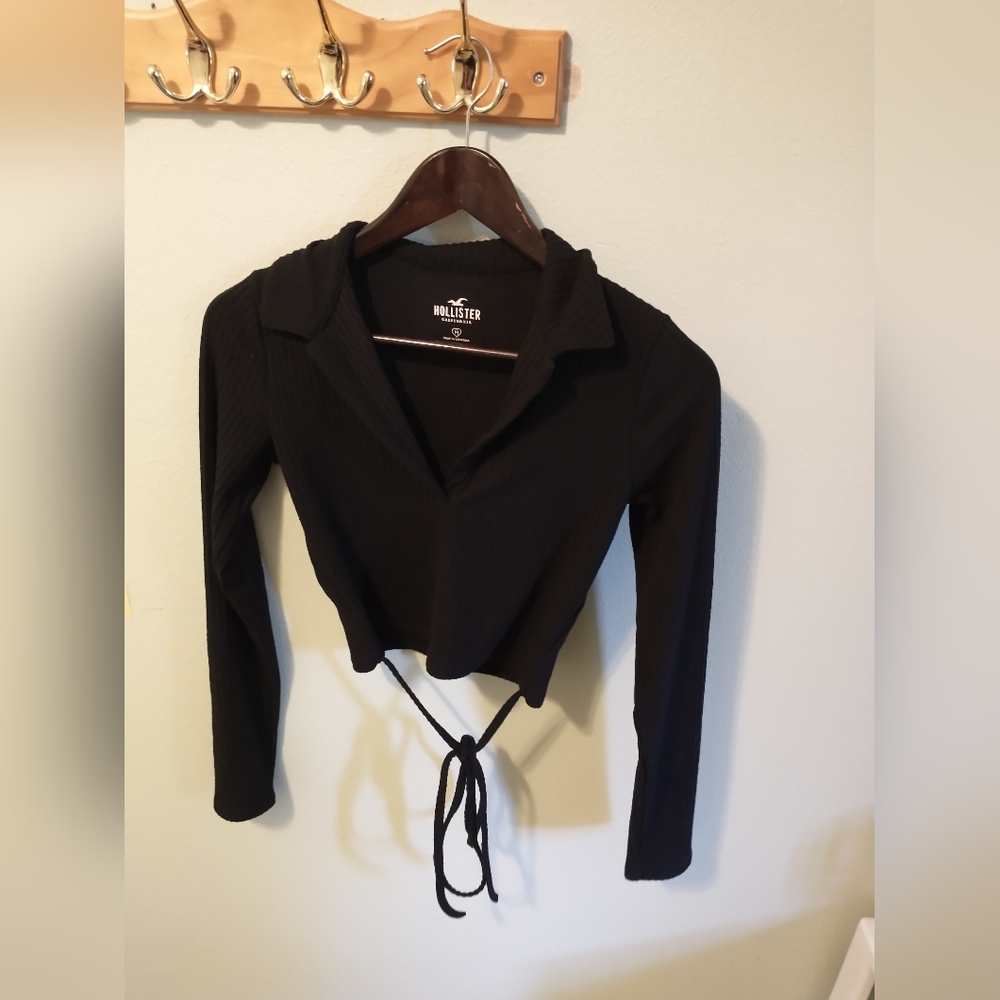 Hollister Long Sleeve Crop Top